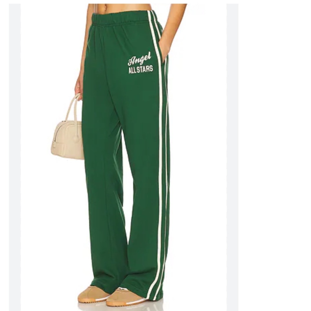 The Mayfair Group Angel All Stars Forest Green Side Stripe Sweatpants M/L